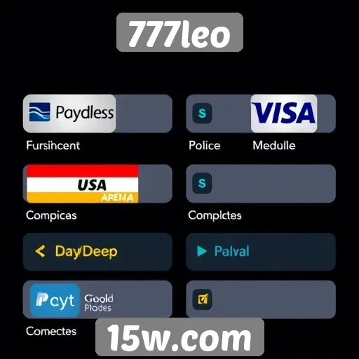 Métodos de pagamento disponíveis no 777leo